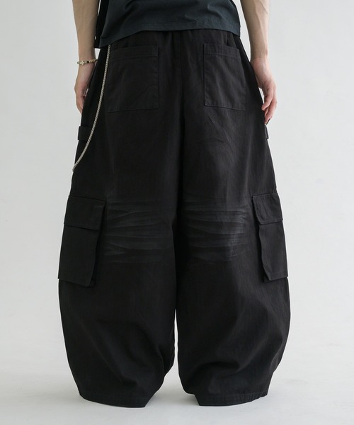 パンツ epnok EPNK Snap button tuck cargo pants セール】【EPNK】Snap button tuck cargo pants / スナップ