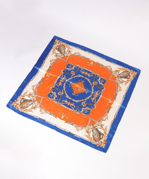 LOWRYS FARM（ローリーズファーム）の「スカーフ７０＊７０　494448（バンダナ/スカーフ・レディース・グリーン/オレンジ/ネイビー/サックスブルー・FREE）」の13枚目の写真