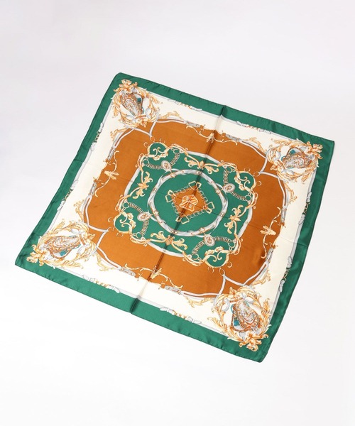 LOWRYS FARM（ローリーズファーム）の「スカーフ７０＊７０　494448（バンダナ/スカーフ・レディース・グリーン/オレンジ/ネイビー/サックスブルー・FREE）」の15枚目の写真