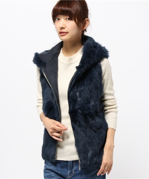 DouDou（ドゥドゥ）の「◇再入荷◇【DouDou】ラビットファーニット