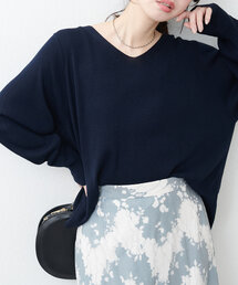 natural couture | 【ako】麻タッチⅤ開きニット(ニット/セーター)