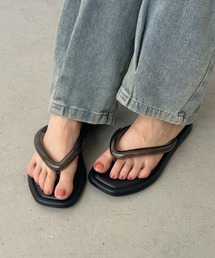 クリアフラットサンダル