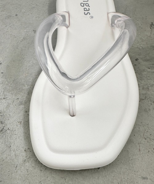 CLEA(クレア)の「クリアフラットサンダル(サンダル・レディース・グリーン/ブラック/ホワイト・23.5cm/24.5cm)」の11枚目の写真