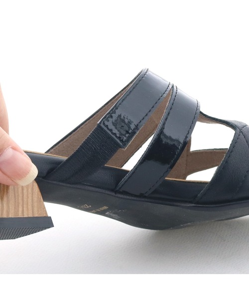 cava cava（サヴァサヴァ）の「ローヒールミュールサンダル　3720555（サンダル・レディース・ブラック/ラベンダー/ライトベージュ・24.5cm/24cm/23.5cm/23cm/22.5cm）」の20枚目の写真