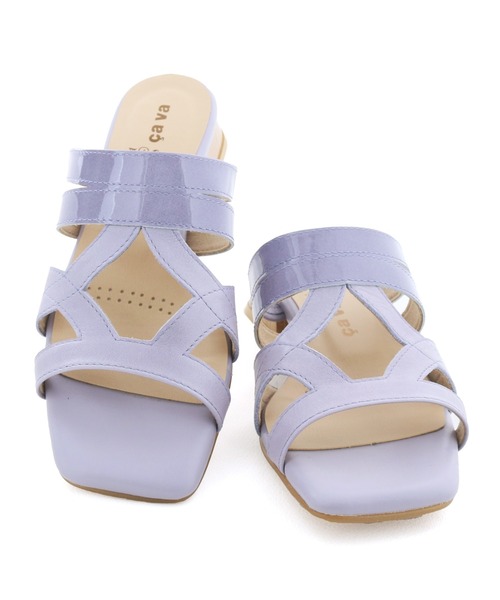 cava cava（サヴァサヴァ）の「ローヒールミュールサンダル　3720555（サンダル・レディース・ブラック/ラベンダー/ライトベージュ・24.5cm/24cm/23.5cm/23cm/22.5cm）」の10枚目の写真