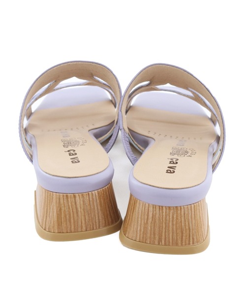 cava cava（サヴァサヴァ）の「ローヒールミュールサンダル　3720555（サンダル・レディース・ブラック/ラベンダー/ライトベージュ・24.5cm/24cm/23.5cm/23cm/22.5cm）」の9枚目の写真