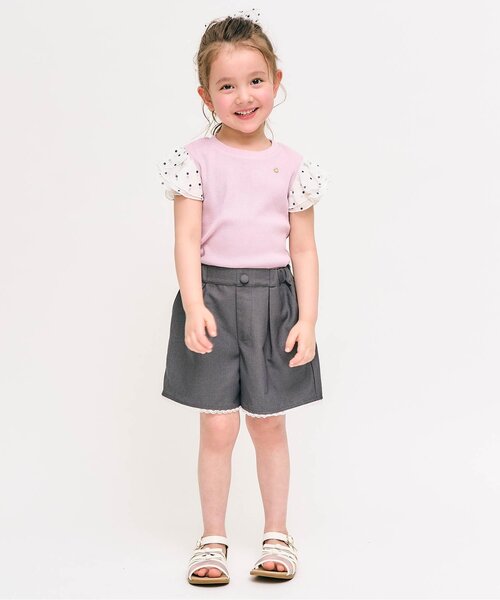 apres les cours(アプレレクール)の「シアードットリボンヘアゴム(ヘアゴム・キッズ・アイボリー・FREE)」の4枚目の写真