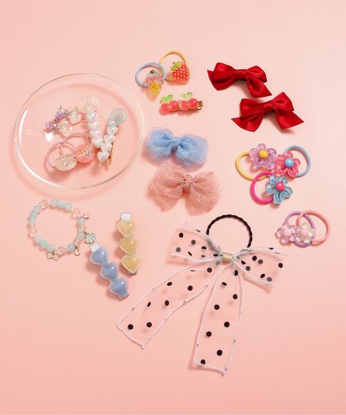 apres les cours(アプレレクール)の「シアードットリボンヘアゴム(ヘアゴム・キッズ・アイボリー・FREE)」の7枚目の写真