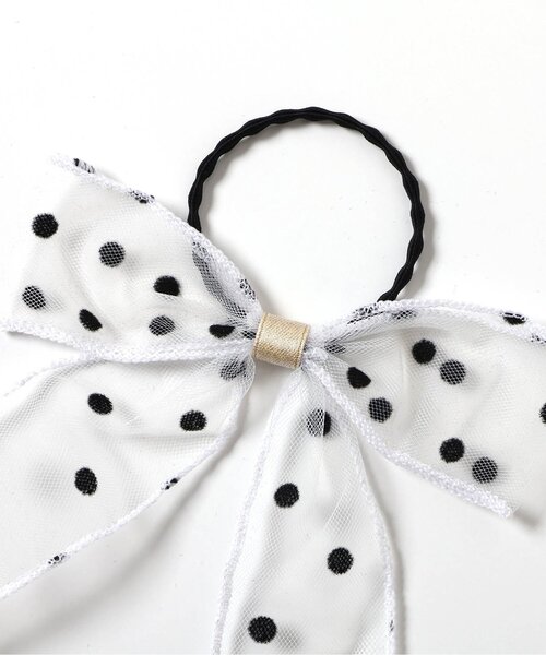 apres les cours(アプレレクール)の「シアードットリボンヘアゴム(ヘアゴム・キッズ・アイボリー・FREE)」の13枚目の写真