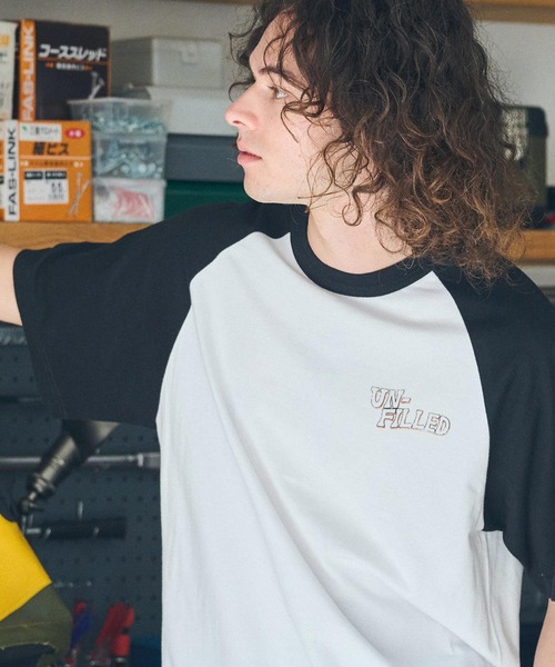 UN-FILLED（アンフィルド）の「mt9717- 90s GERBERA EAGLE RAGLAN SLEEVE T-SHIRT Tシャツ（Tシャツ/カットソー・メンズ・ブラック×ホワイト/ブラウン系その他/グリーン系その他・M/L/XL）」の12枚目の写真