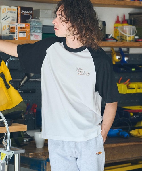 UN-FILLED（アンフィルド）の「mt9717- 90s GERBERA EAGLE RAGLAN SLEEVE T-SHIRT Tシャツ（Tシャツ/カットソー・メンズ・ブラック×ホワイト/ブラウン系その他/グリーン系その他・M/L/XL）」の13枚目の写真