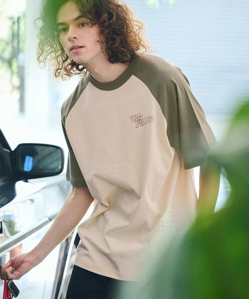 UN-FILLED（アンフィルド）の「mt9717- 90s GERBERA EAGLE RAGLAN SLEEVE T-SHIRT Tシャツ（Tシャツ/カットソー・メンズ・ブラック×ホワイト/ブラウン系その他/グリーン系その他・M/L/XL）」の19枚目の写真