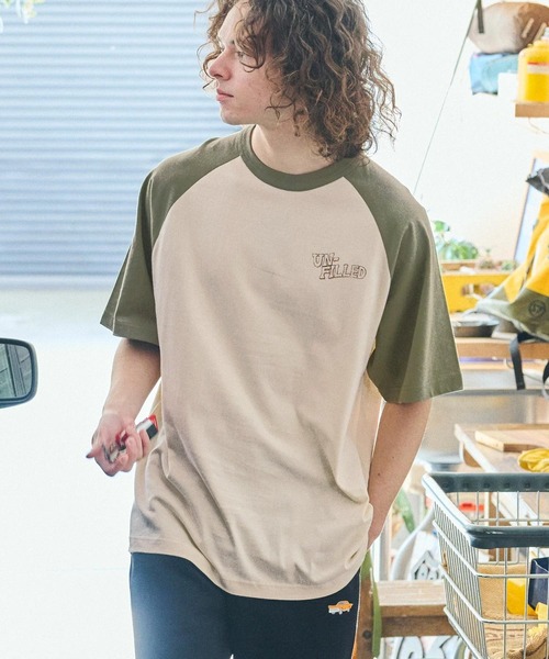UN-FILLED（アンフィルド）の「mt9717- 90s GERBERA EAGLE RAGLAN SLEEVE T-SHIRT Tシャツ（Tシャツ/カットソー・メンズ・ブラック×ホワイト/ブラウン系その他/グリーン系その他・M/L/XL）」の20枚目の写真