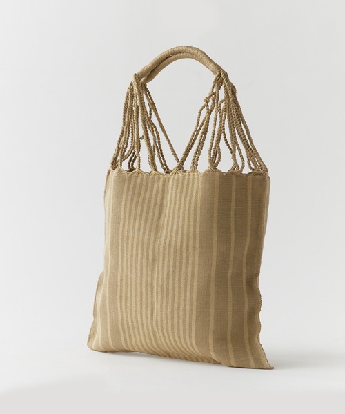 OJO DE MEX(オホデメックス)の「OJO DE MEX/オホデメックス Cotton Fold bag Mini フォールドミニトートバック(トートバッグ・レディース・イエロー/ピンク/グリーン/カーキブラウン・FREE)」の5枚目の写真