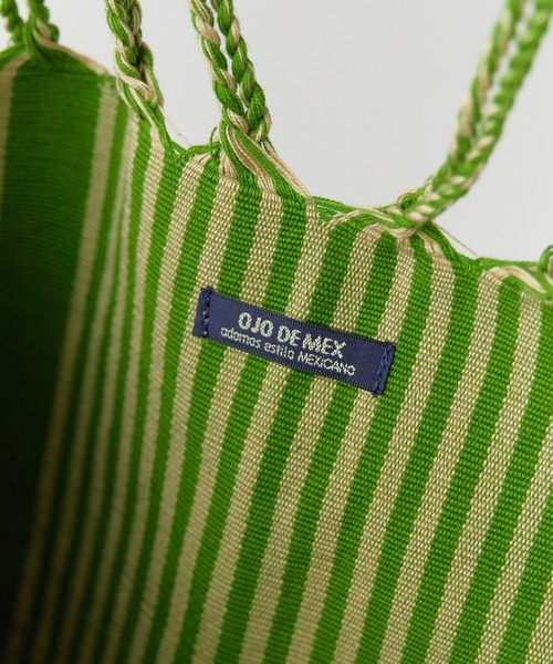 OJO DE MEX(オホデメックス)の「OJO DE MEX/オホデメックス Cotton Fold bag Mini フォールドミニトートバック(トートバッグ・レディース・イエロー/ピンク/グリーン/カーキブラウン・FREE)」の14枚目の写真