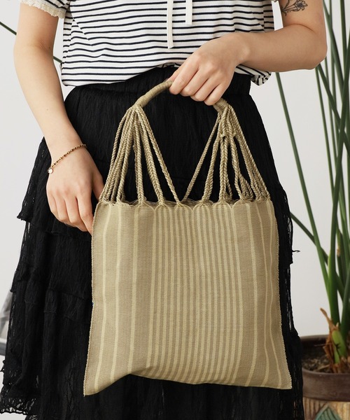 OJO DE MEX(オホデメックス)の「OJO DE MEX/オホデメックス Cotton Fold bag Mini フォールドミニトートバック(トートバッグ・レディース・イエロー/ピンク/グリーン/カーキブラウン・FREE)」の20枚目の写真