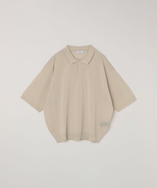 新品タグ付✨セッテフィーリカシミヤ 最高級 リネン 麻 スキッパー ポロシャツ SHIPS any:〈手洗い可能〉リネンミックス ハイゲージ ニット