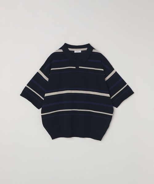 SHIPS any:〈手洗い可能〉リネンミックス ハイゲージ ニット