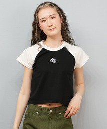 Kappa/カッパ 刺繍ロゴ ショート丈 半袖Tシャツ ミニTシャツ 215936