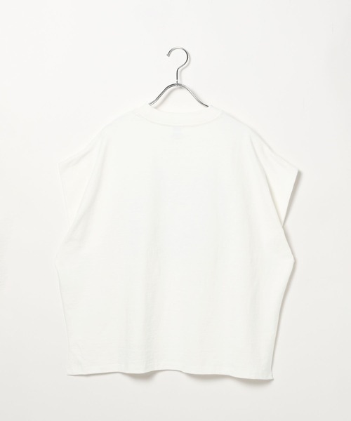 Russell Athletic（ラッセルアスレティック）の「【RUSSELL ATHLETIC (ラッセルアスレティック）】別注ロゴTシャツ（Tシャツ/カットソー・レディース・オフホワイト/チャコール/オレンジ・FREE）」の13枚目の写真