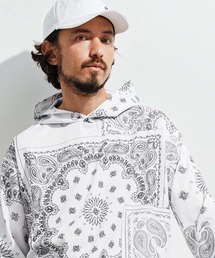 1minute 1second(~jbgZJh)mj10652-bandana pattern hoodie blouson t[fB[u](}Eep[J[)