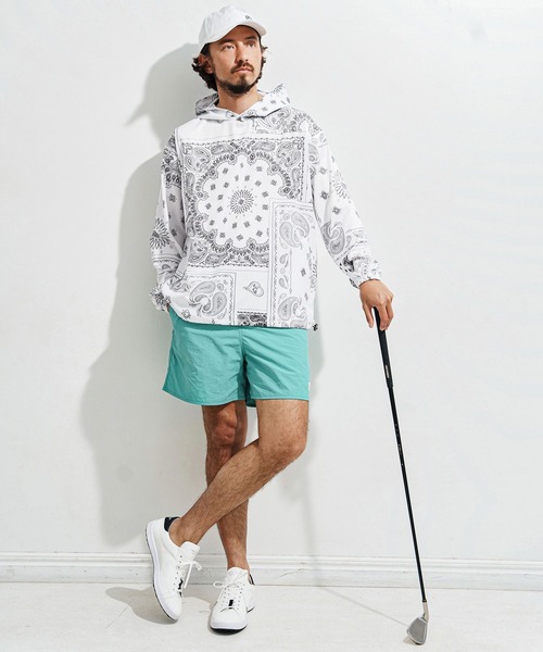 1minute 1second(ワンミニットワンセカンド)の「mj10652-bandana pattern hoodie blouson フーディーブルゾン(マウンテンパーカー・メンズ・ブラック×ホワイト/ホワイト×ブラック/ブラック×ブルー・S/M/L/XL)」の6枚目の写真