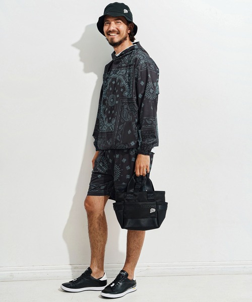 1minute 1second(ワンミニットワンセカンド)の「mj10652-bandana pattern hoodie blouson フーディーブルゾン(マウンテンパーカー・メンズ・ブラック×ホワイト/ホワイト×ブラック/ブラック×ブルー・S/M/L/XL)」の13枚目の写真