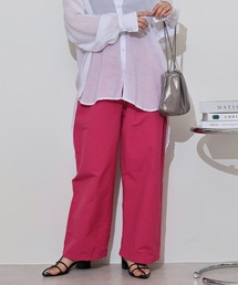 YARRA クリンクルストレートパンツ