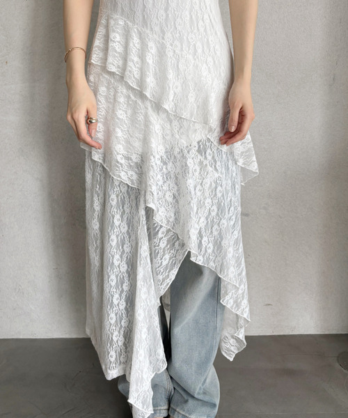 セール】イレヘム 花柄 レース キャミワンピース（ワンピース