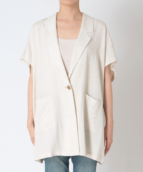 リネンコットンハーフスリーブジャケット JOURNAL STANDARD relume｜《追加》リネンコットンハーフ