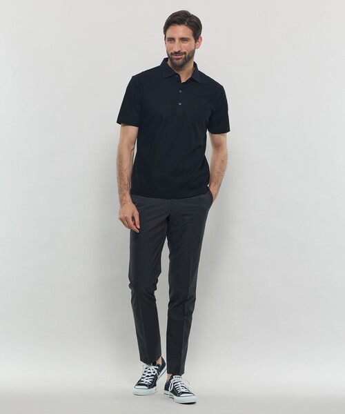 MACKINTOSH LONDON(マッキントッシュ ロンドン)の「ブライトンポロシャツ(ポロシャツ・メンズ・ホワイト/ブルー系その他7/ブラック・L/M/XL)」の15枚目の写真