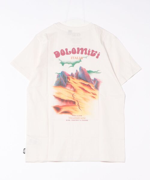 PICTURE ORGANIC CLOTHING(ピクチャーオーガニッククロージング)の「【PICTURE/ピクチャー】D&S DOLOMITI TEE ワンポイント バックプリント Tシャツ(Tシャツ/カットソー・メンズ・ホワイト・LARGE/MEDIUM)」の8枚目の写真
