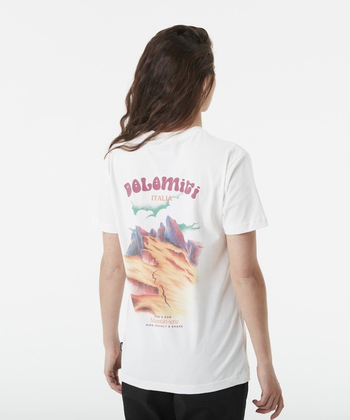 PICTURE ORGANIC CLOTHING(ピクチャーオーガニッククロージング)の「【PICTURE/ピクチャー】D&S DOLOMITI TEE ワンポイント バックプリント Tシャツ(Tシャツ/カットソー・メンズ・ホワイト・LARGE/MEDIUM)」の5枚目の写真