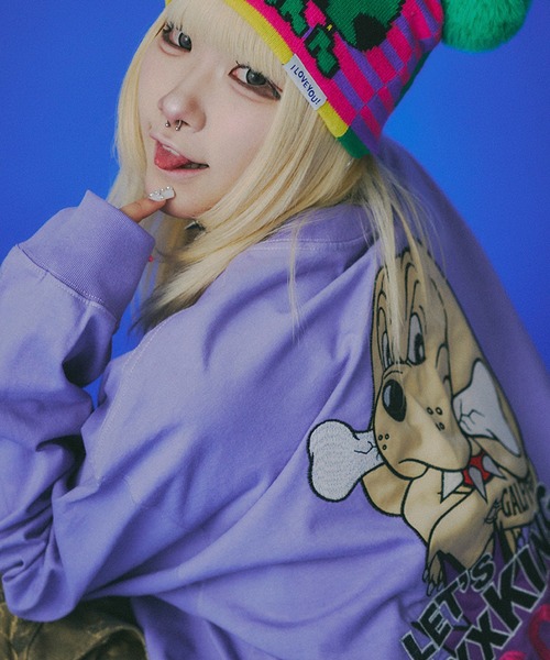 GALFY(ガルフィー)の「【GALFY/ガルフィー】 LFG!! ロン T(Tシャツ/カットソー・メンズ・ブラック/パープル/グレー・L/XL)」の17枚目の写真