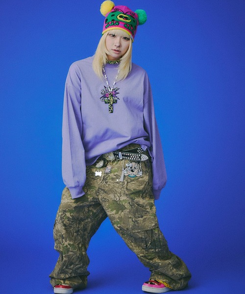 GALFY(ガルフィー)の「【GALFY/ガルフィー】 LFG!! ロン T(Tシャツ/カットソー・メンズ・ブラック/パープル/グレー・L/XL)」の20枚目の写真