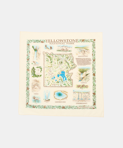 FRAMeWORK（フレームワーク）の「The Printed Image Yellowstone（バンダナ/スカーフ・レディース・アイボリー・FREE）」の5枚目の写真