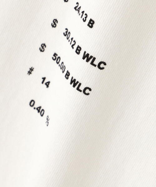 WHITELAND（ホワイトランド）の「WHITELAND/ホワイトランド/CRYPTO MARKET TEE（Tシャツ/カットソー・メンズ・ホワイト・F）」の8枚目の写真