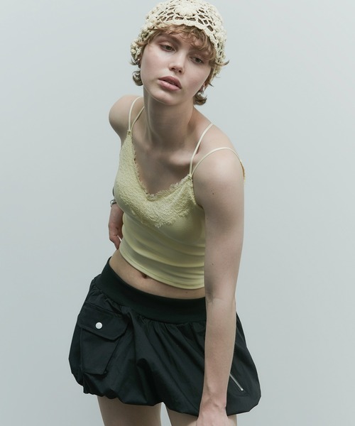 uyu.（ウユ）の「カーゴバルーンミニスカート（スカート・レディース・グレー/ブラック/ホワイト・FREE）」の12枚目の写真