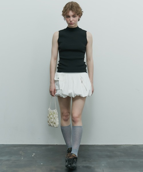 uyu.（ウユ）の「カーゴバルーンミニスカート（スカート・レディース・グレー/ブラック/ホワイト・FREE）」の16枚目の写真