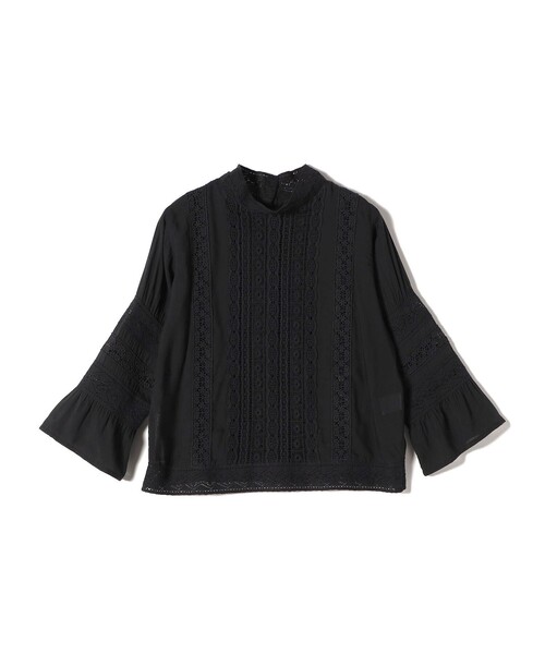 SHIPS（シップス）の「【SHIPS別注】Soi-e:レース 2way ブラウス（シャツ/ブラウス・レディース・オフホワイト/ブラック・ONE SIZE）」の2枚目の写真