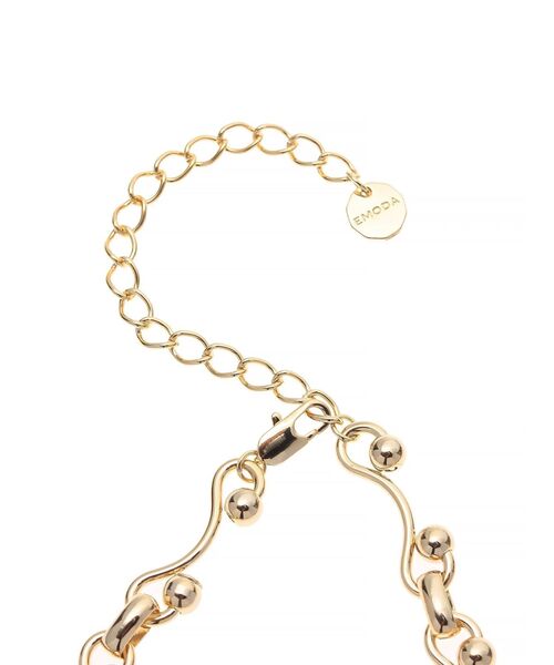 EMODA（エモダ）の「ボールウェーブチェーンネックレス（ピアス（両耳用）・レディース・シルバー/ゴールド・FREE）」の8枚目の写真