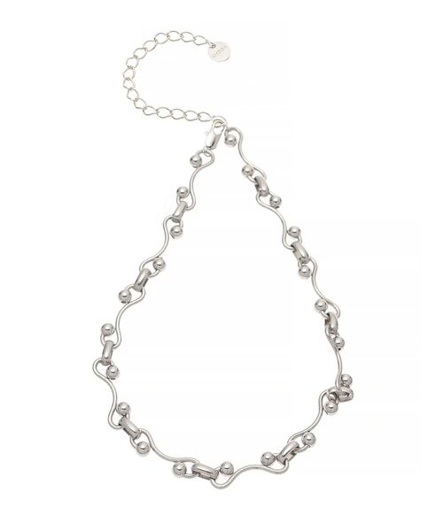 EMODA（エモダ）の「ボールウェーブチェーンネックレス（ピアス（両耳用）・レディース・シルバー/ゴールド・FREE）」の10枚目の写真