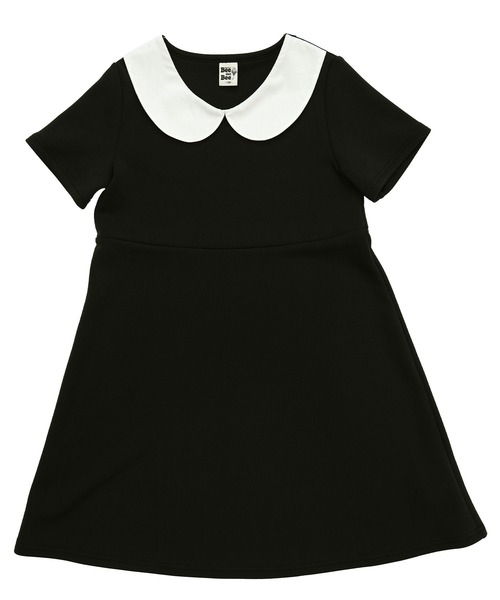 Bee des Bee(ビーデスビー)の「襟付き半袖ワンピース(ワンピース・キッズ・ブラック/ネイビー・130cm/120cm/110cm/150cm/140cm/100cm)」の3枚目の写真