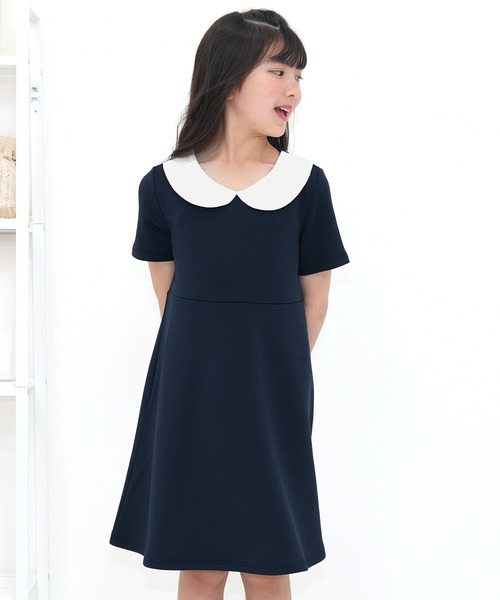 Bee des Bee(ビーデスビー)の「襟付き半袖ワンピース(ワンピース・キッズ・ブラック/ネイビー・130cm/120cm/110cm/150cm/140cm/100cm)」の11枚目の写真