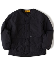  peak ノーカラージャケット ブラック メンズのノーカラージャケット（ブラック/黒色系）ファッション通販