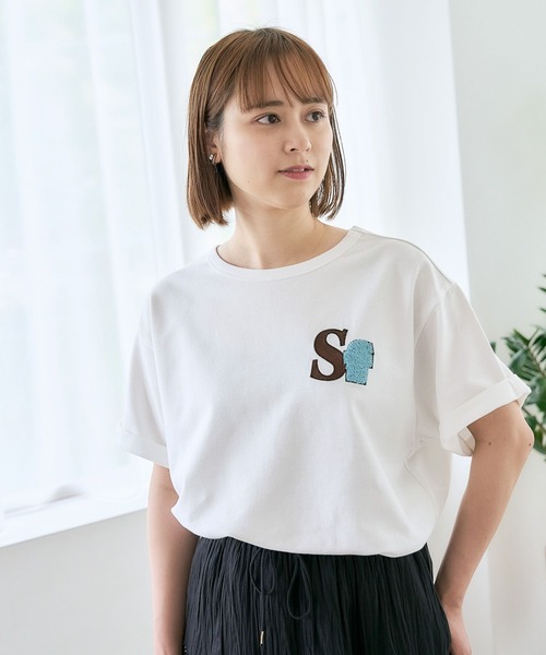 セール】BIG刺繍ロゴTシャツ（Tシャツ/カットソー）｜studio
