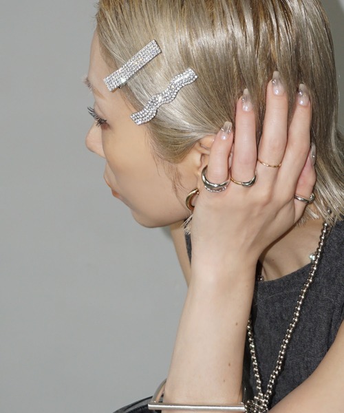 ヘアクリップ スモールサイズ 普通郵便対応)ヘアクリップ ちいまと 小さくてまとまる バンス