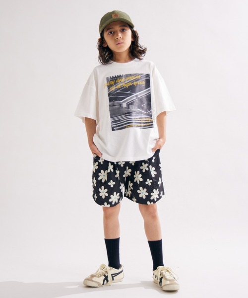 PAIRMANON STREET(ペアマノンストリート)の「【PAIRMANON STREET】ムラ織 総柄 タックショートパンツ(その他パンツ・キッズ・ブラック系その他/レッド系その他2/イエロー系その他/ホワイト/レッド/パープル・160/90/100/150/110/120/140/130)」の18枚目の写真