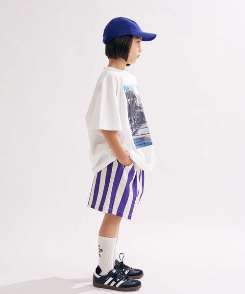 PAIRMANON STREET(ペアマノンストリート)の「【PAIRMANON STREET】ムラ織 総柄 タックショートパンツ(その他パンツ・キッズ・ブラック系その他/レッド系その他2/イエロー系その他/ホワイト/レッド/パープル・160/90/100/150/110/120/140/130)」の7枚目の写真