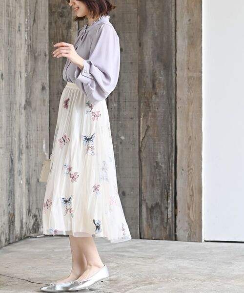 rps（アールピーエス）の「バタフライチュールスカート（スカート・レディース・ブラック/アイボリー・フリー）」の4枚目の写真